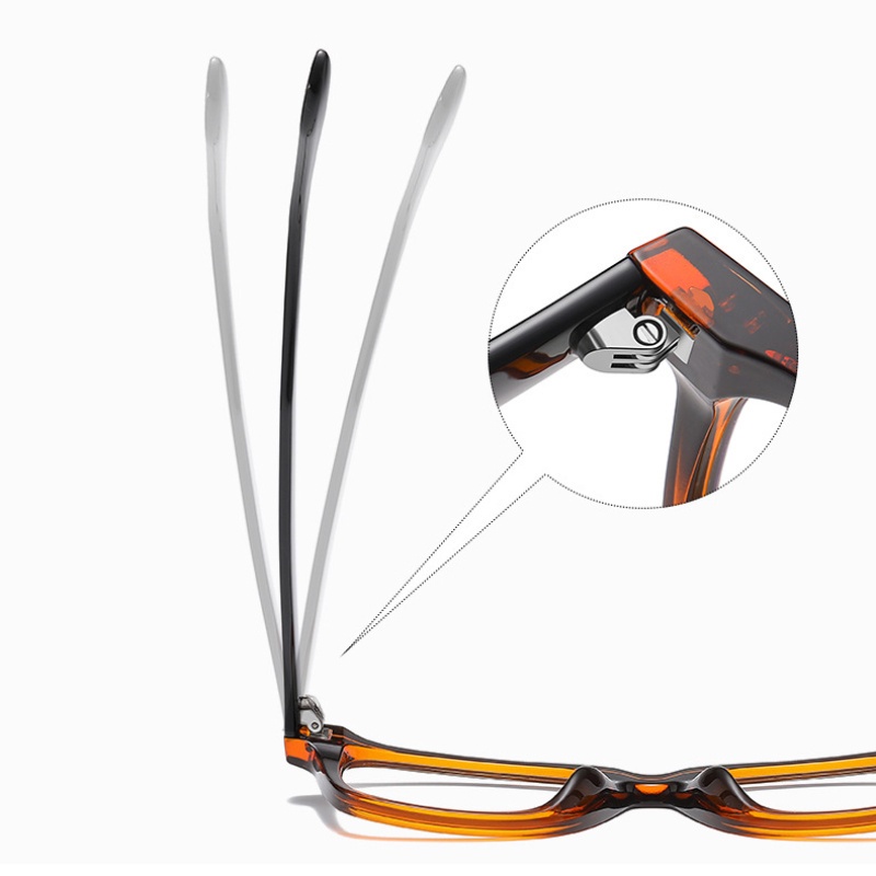 Mắt Kính Chống Tia Sáng Xanh Hình Vuông Thời Trang Retro