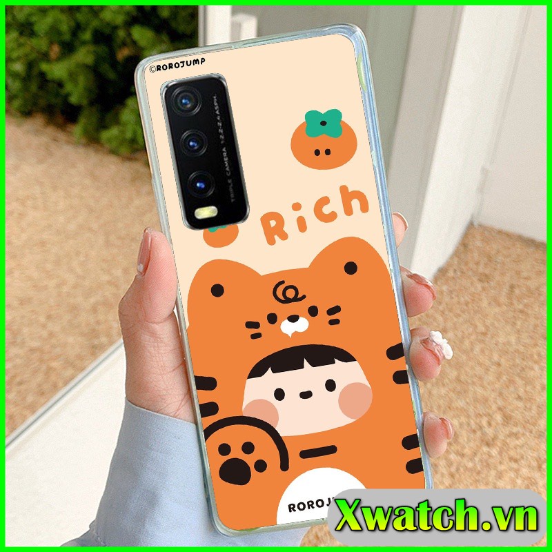 Ốp Lưng Silicon in UV Vivo Y17 Y15S Y20 Y20i Y21 Y21S V21 Y20S Y11 Y12 Y15 Y17 họa tiết Rick