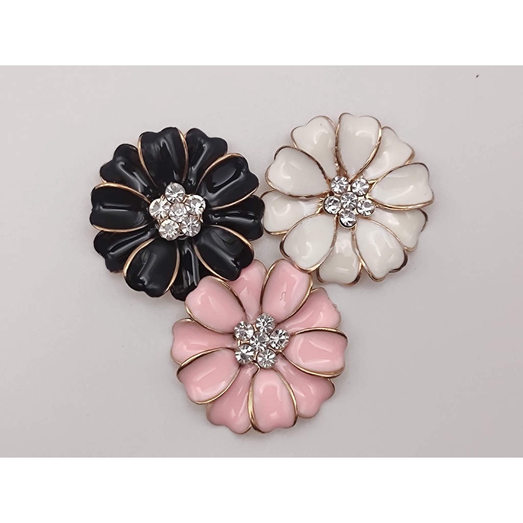 Charm hoa trà 2 lớp men sứ cho các bạn trang trí vỏ ốp điện thoại, DIY