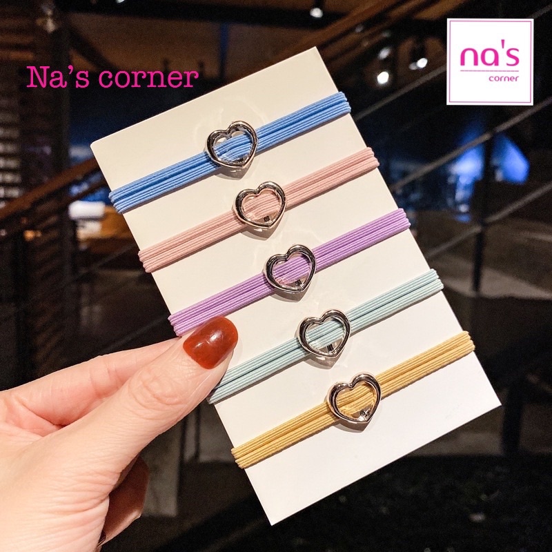 Thun chun buộc cột tóc kim loại