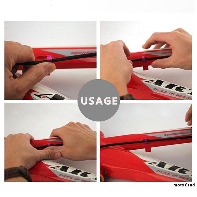 Bộ 10 khuyên giữ dây thắng màu sắc dành cho xe đạp MTB