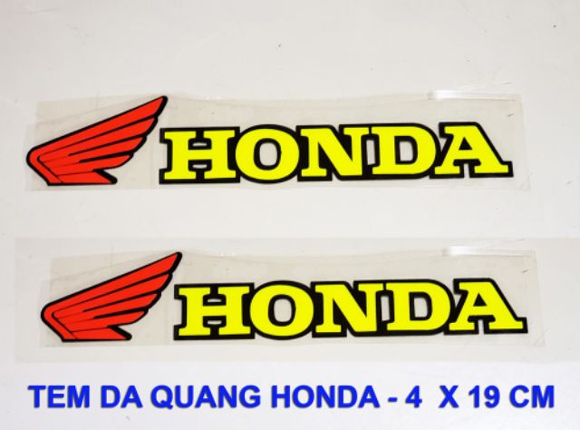 BỘ 2 DECAL PHẢN QUANG HONDA