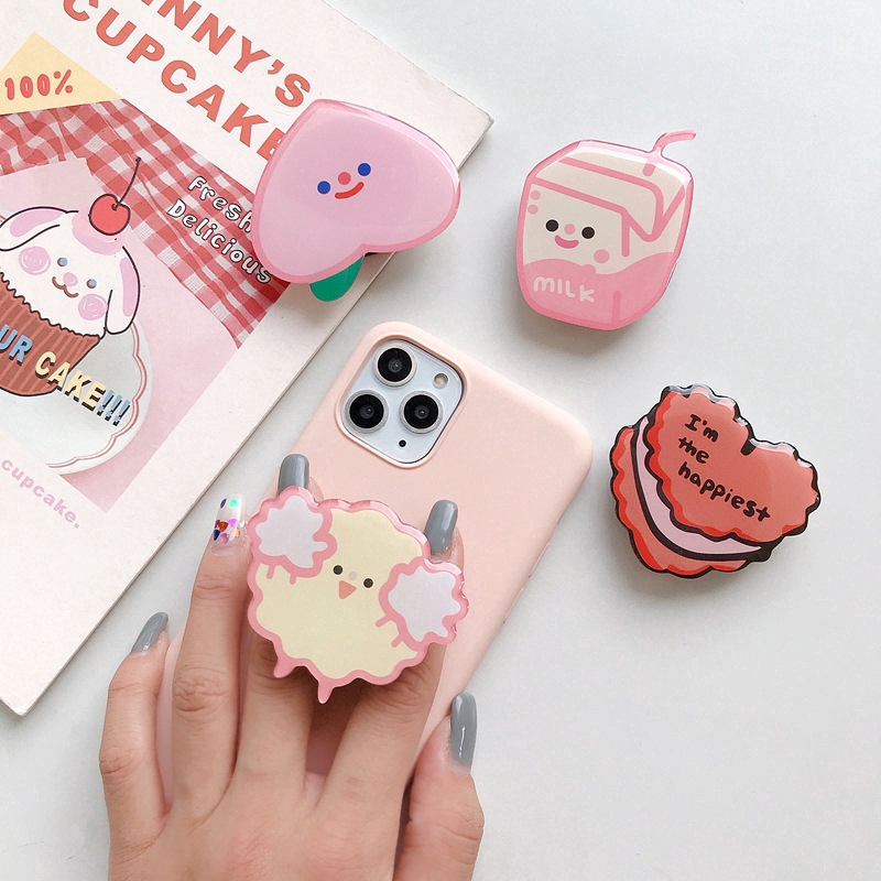 Cute Designs Pop Socket Cute Air Bag Phone Holder Soft Silicone Stand PopSocket