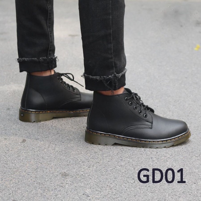 Giày Boot nam Giày Doctor Nam Cổ Lửng Đẳng Cấp Định Phong Cách