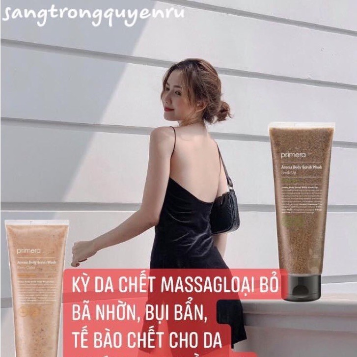 Tẩy Da Chết Toàn Thân Dịu Nhẹ Primera Aroma Body Scrub Wash 230ml