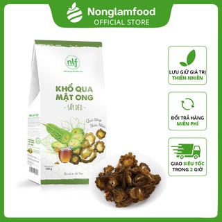 Khổ qua mật ong sấy dẻo Nonglamfood  hộp 100g | Mua 10 tặng 1 | Đồ ăn vặt tốt cho sức khỏe | Ăn Kiêng | Giữ dáng