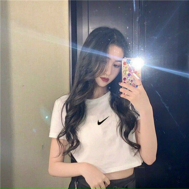 Áo Croptop Basic Thêu Logo | BigBuy360 - bigbuy360.vn