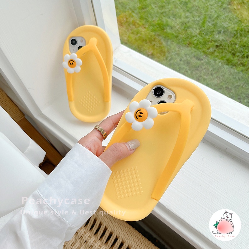 Ốp Điện Thoại Silicon Mềm Nắp Lật Hình Dép Dễ Thương Cho iPhone 15 14 13 Mini 12 Pro Max 11 Xr Xs Max X 7 8 Plus 12 Mini