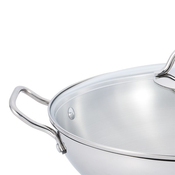 Chảo Xào Inox 304 Elmich 32cm El3255, Xuất Xứ : C.H Séc. (Chảo Sâu Lòng)