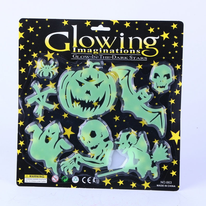 Sticker Dạ Quang Phát Sáng Dán Tường Trang Trí Lễ HALLOWEEN
