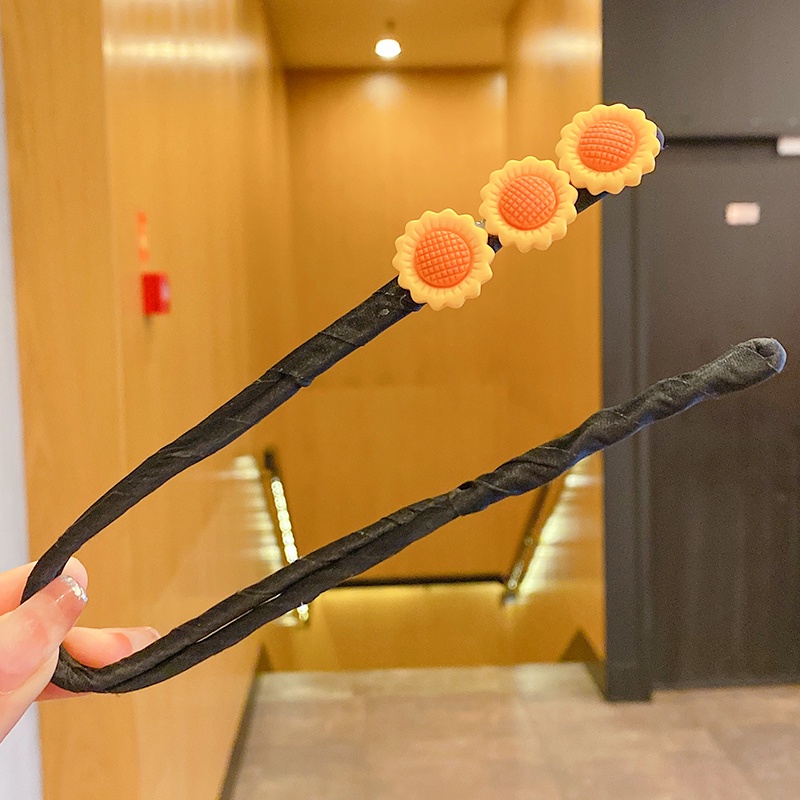 Dây Cột Tóc Đính Ngọc Trai Nhân Tạo Thiết Kế Đơn Giản Phong Cách Hàn Quốc