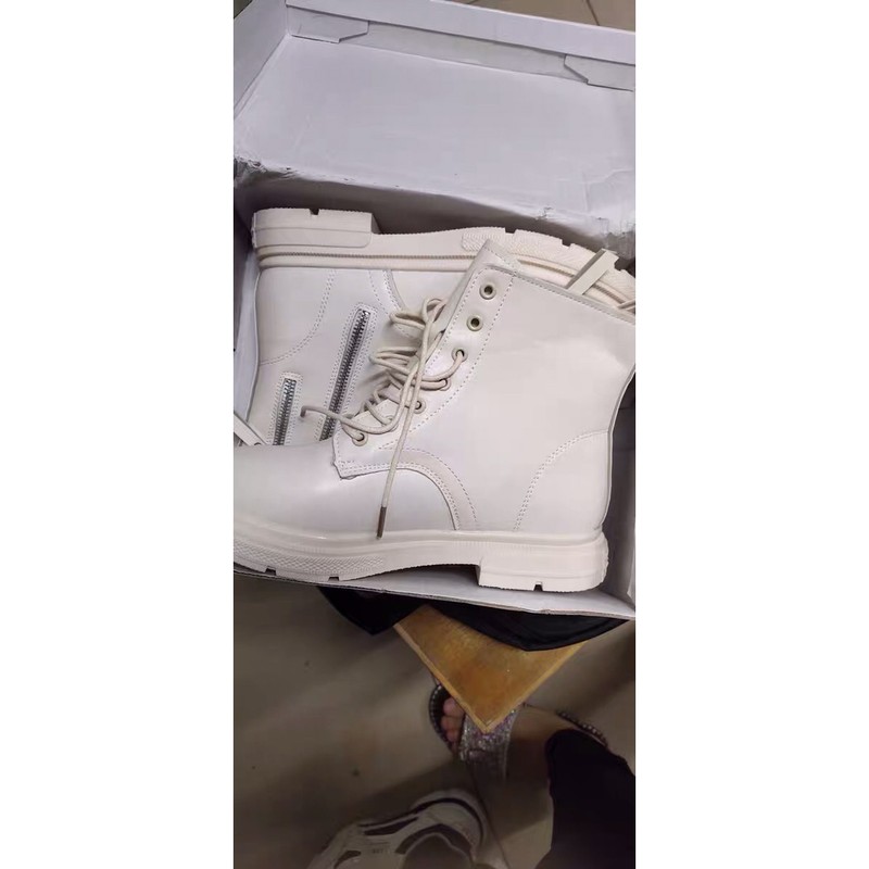 (Sẵn hàng) Boots Martin nữ, bốt buộc dây nữ có hai khoá sườn | BigBuy360 - bigbuy360.vn