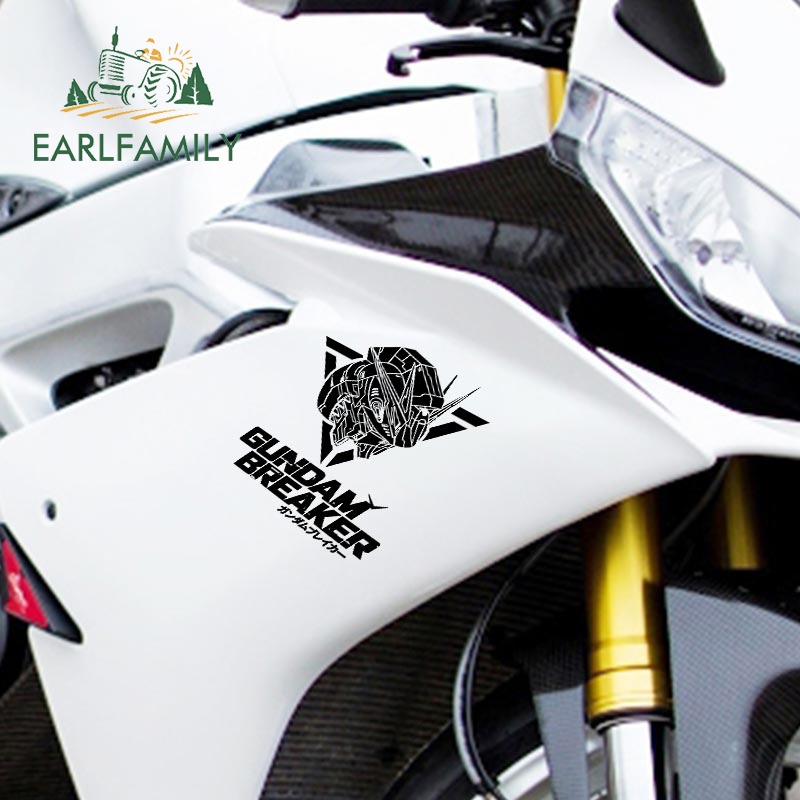 Earlfamily 13cm GUNDAM RX Anime Creativite Xe Dán Chống Trầy Xước Vinyl Ốp Lưng Laptop Đề Can Đồ Họa Graffiti