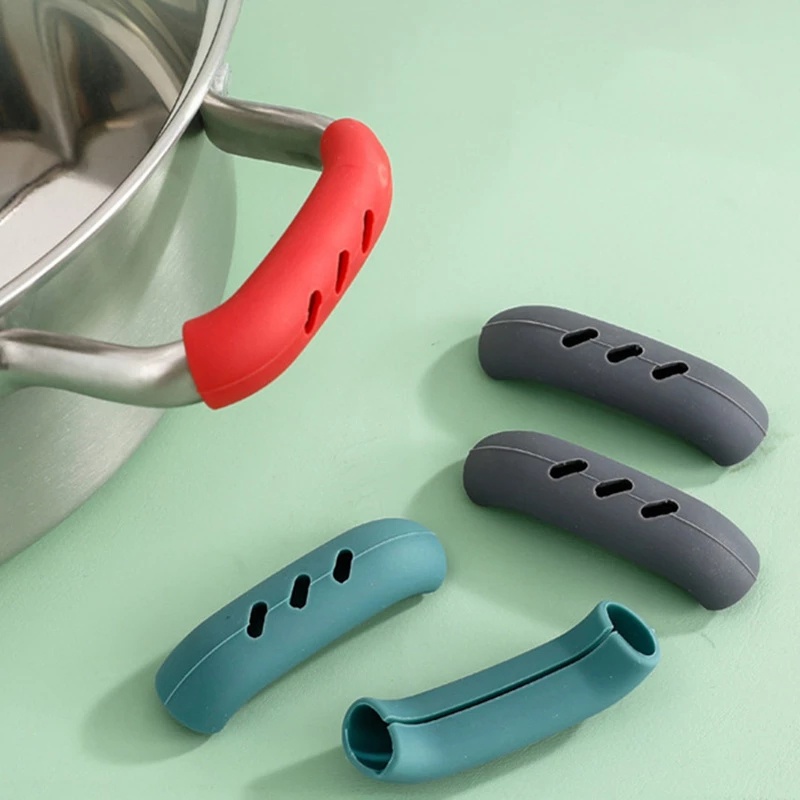 Set 2 Dụng Cụ Hỗ Trợ Nhắc Nồi Chống Bỏng Tay Cầm Silicone