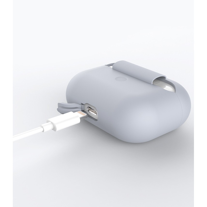 [Tặng kèm móc] Vỏ trơn Silicone Airpods PRO bảo vệ hộp đựng tai nghe airpods PRO màu sắc thời trang