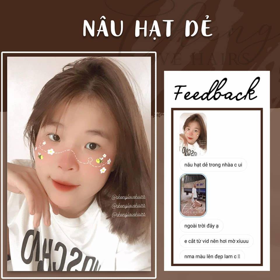 Thuốc nhuộm tóc NÂU HẠT DẺ tặng oxi trợ nhuộm không tẩy | Chenglovehair, Chenglovehairs
