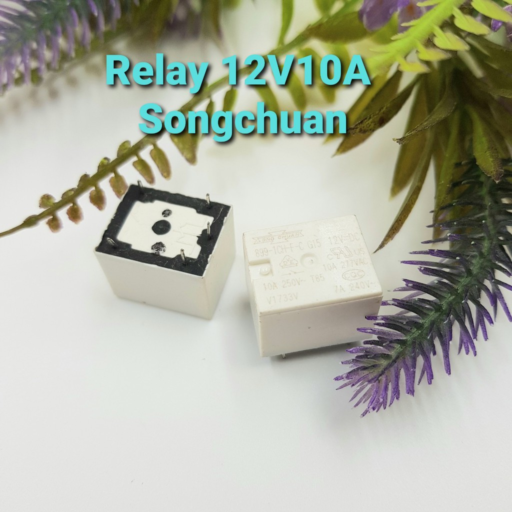 Combo Relay 12V10A 5 Chân SongChuan 20c