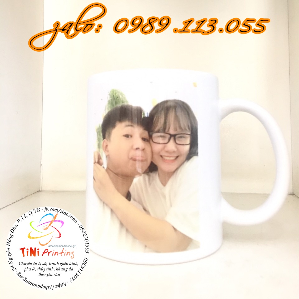 In ấn hình ảnh trên ly sứ (sản phẩm độc đáo)