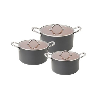 Bộ nồi nhôm đáy từ kangaroo kg938 18-20-24cm