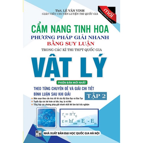 Sách - Cẩm nang tinh hoa phương pháp giải nhanh bằng phương pháp suy luận Vật Lý Tập 2
