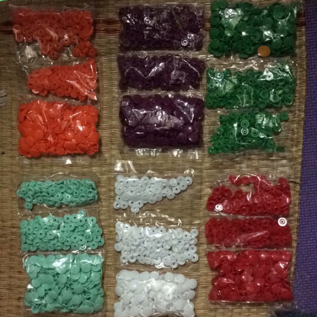 Khuy  Bấm Nhựa T5 - để Túi ~ 80 bộ