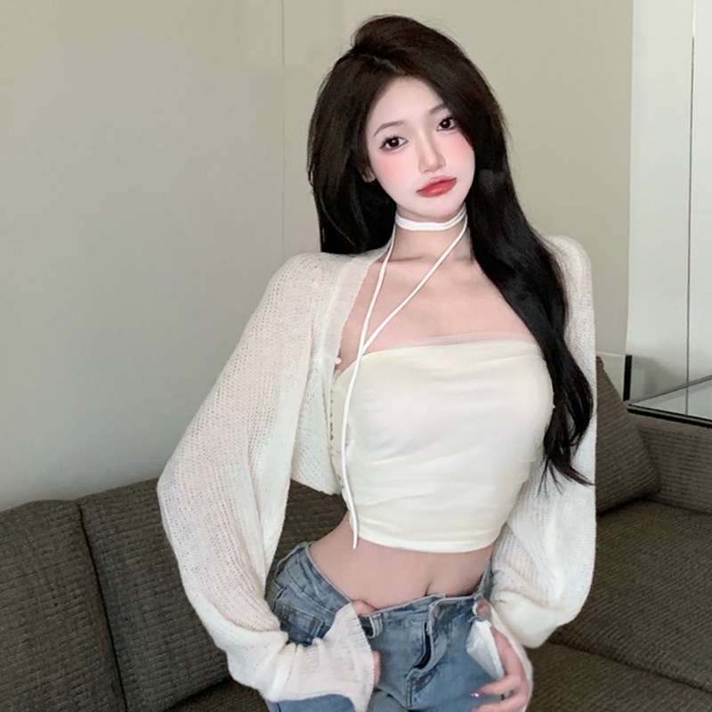 Áo Croptop Hai Dây Ôm Dáng Màu Sắc Thời Trang Cho Nữ