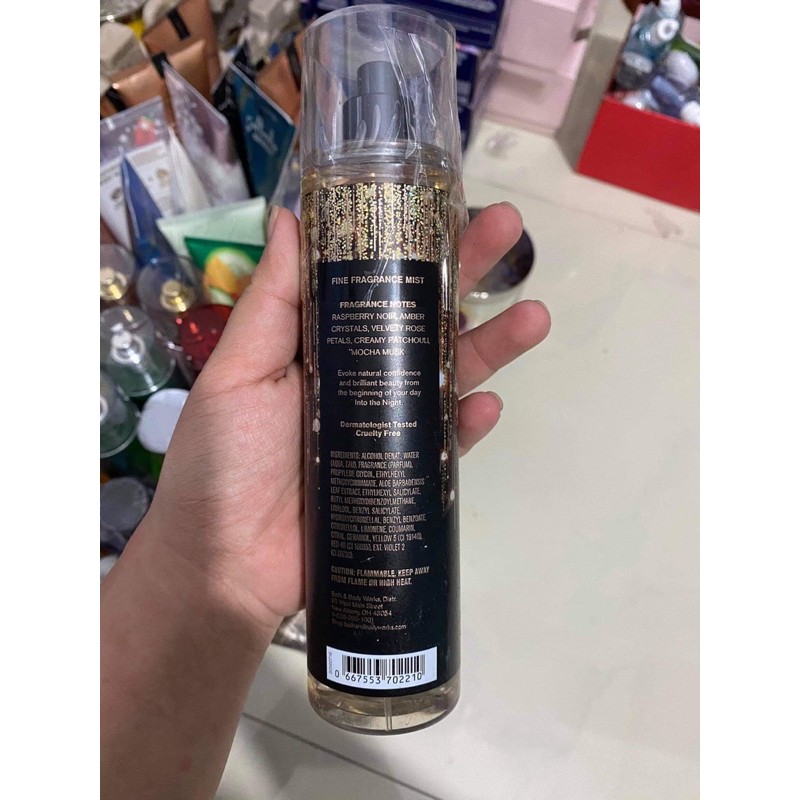 xịt thơm , sữa dưỡng thể into the night