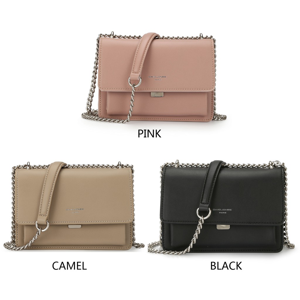 Túi Đeo Chéo DAVIDJONES Paris Nắp Gập Thời Trang Cho Nữ | BigBuy360 - bigbuy360.vn