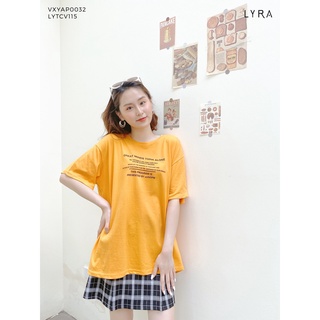 Áo phông nữ GREAT MINDS LYRA, áo thun trơn basic cổ tròn tay lỡ dáng suông thời trang, năng động-VSYAP0144