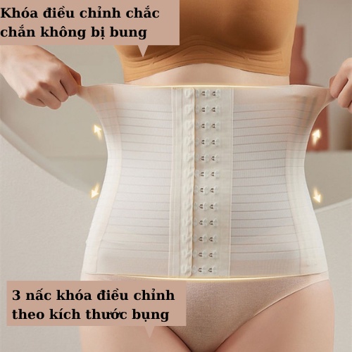 Đai nịt bụng giảm mỡ sau sinh, đai định hình bụng Minet chất su đúc lạnh giúp vóc dáng săn chắc ĐNB001