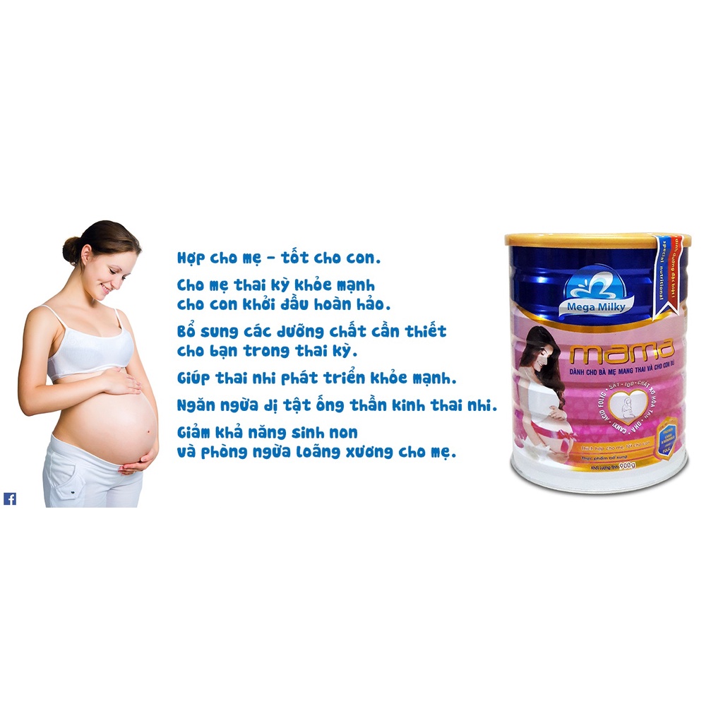 MegaMilky Mama 900g Dinh dưỡng cho mẹ và thai nhi
