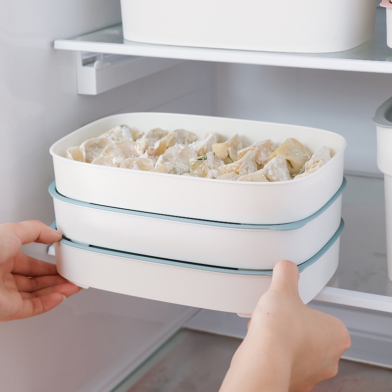 Kitchen Refrigerator Food Storage Box Dumplings Vegetable Organizer
