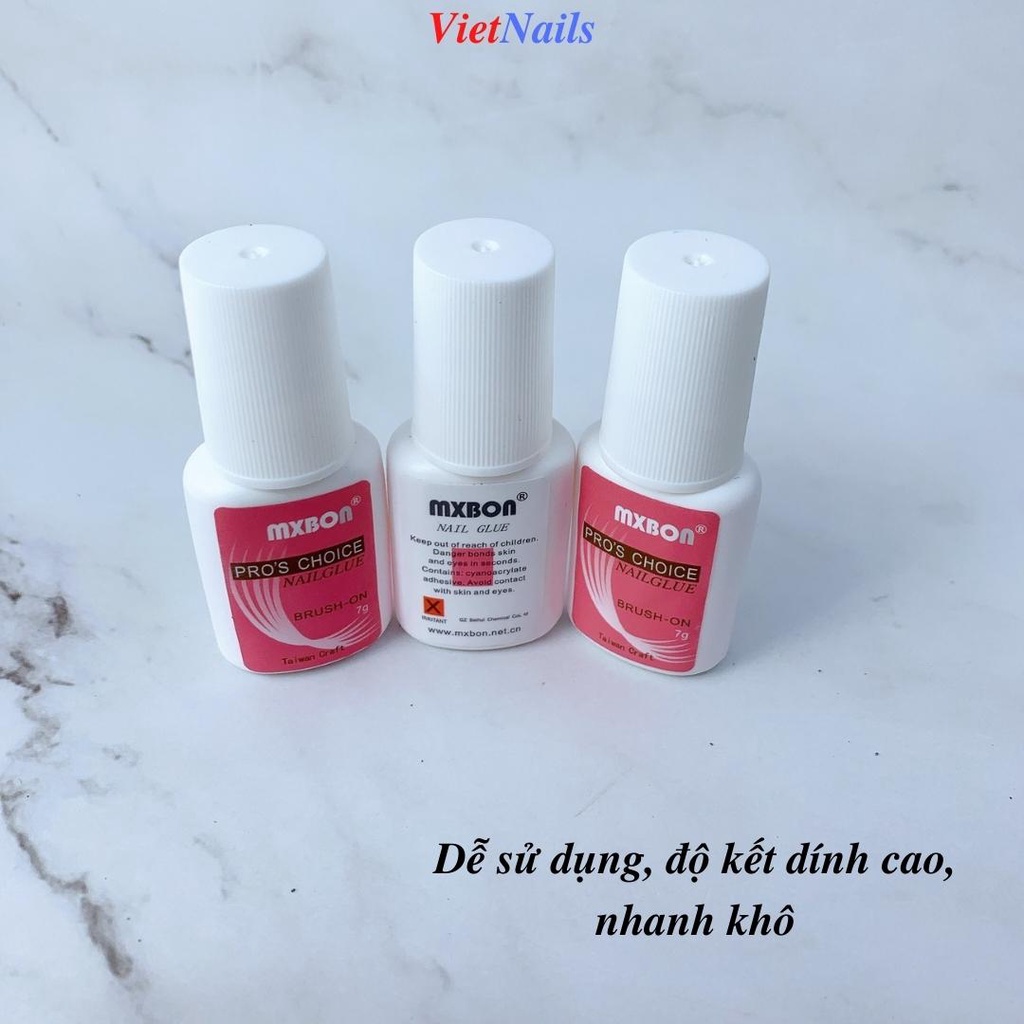 Keo MxBon 7ml chuyên dụng đính đá gắn charm siêu dính trang trí móng tay