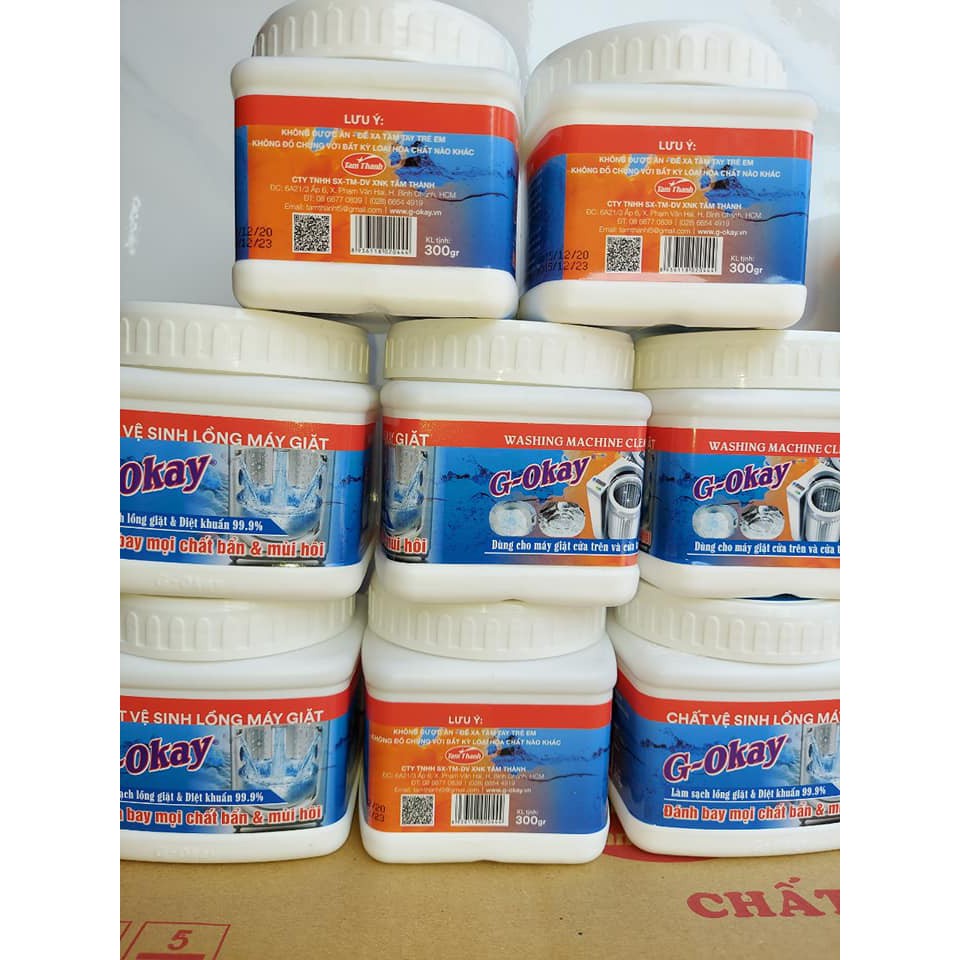 HỘP VỆ SINH LỒNG GIẶT 380G G- OKAY Đánh bay mùi vết bẩn và vi khuẩn