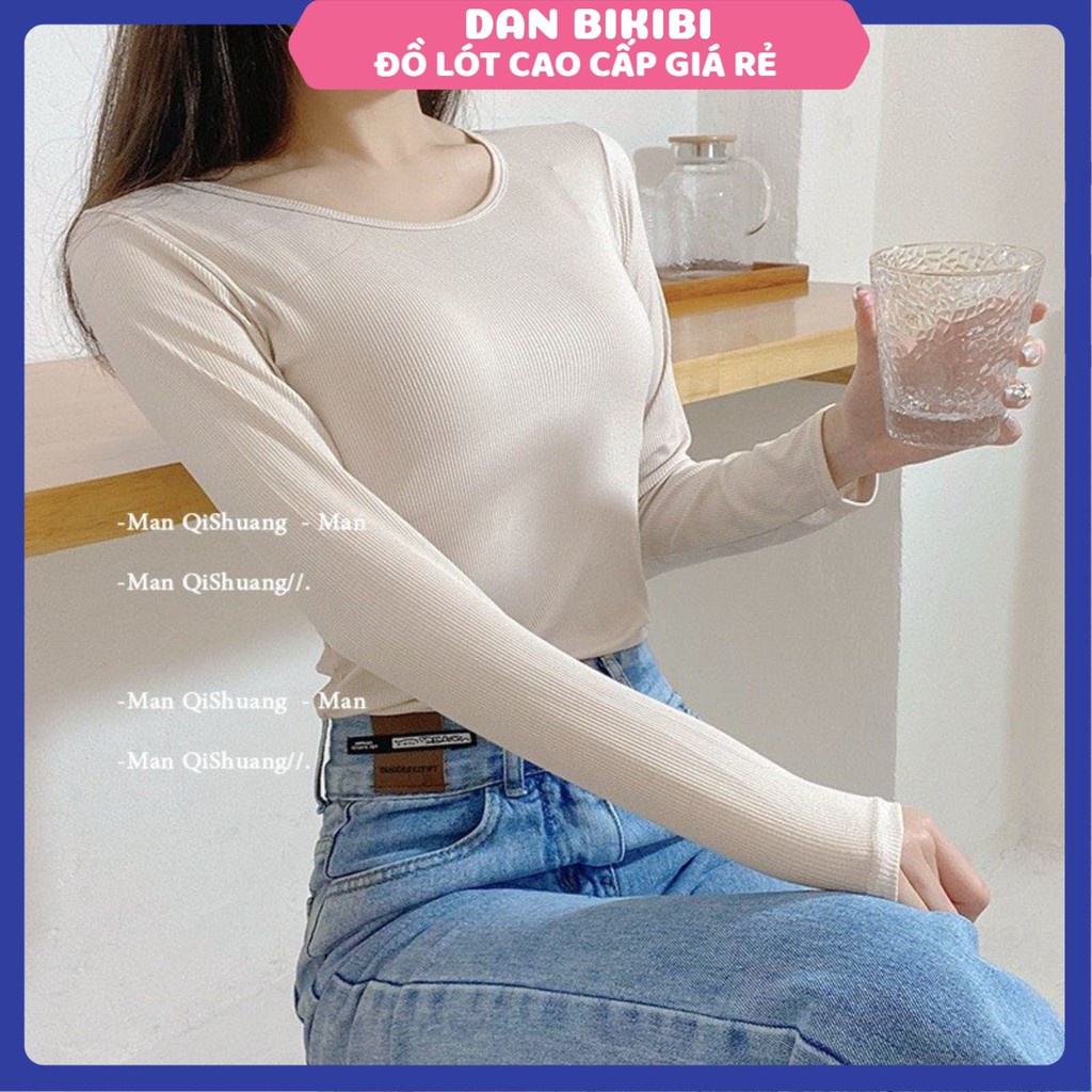 Áo Thun Nữ Giữ Nhiệt Tăm Cao Cấp Mềm Mại Trẻ Trung Ôm Dáng mã QA11