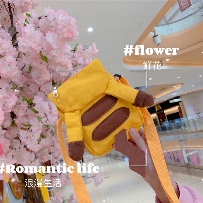 Túi Đeo Chéo Vai Hình Pikachu Dễ Thương 2022 Thời Trang Cho Nữ