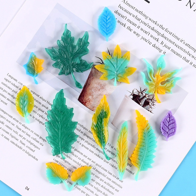 Khuôn Silicone Làm Lủng Lẳng Thủ Công Hình Lá Phong Cho Gia Đình
