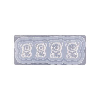 Khuôn Gấu Silicon-Gấu Nail