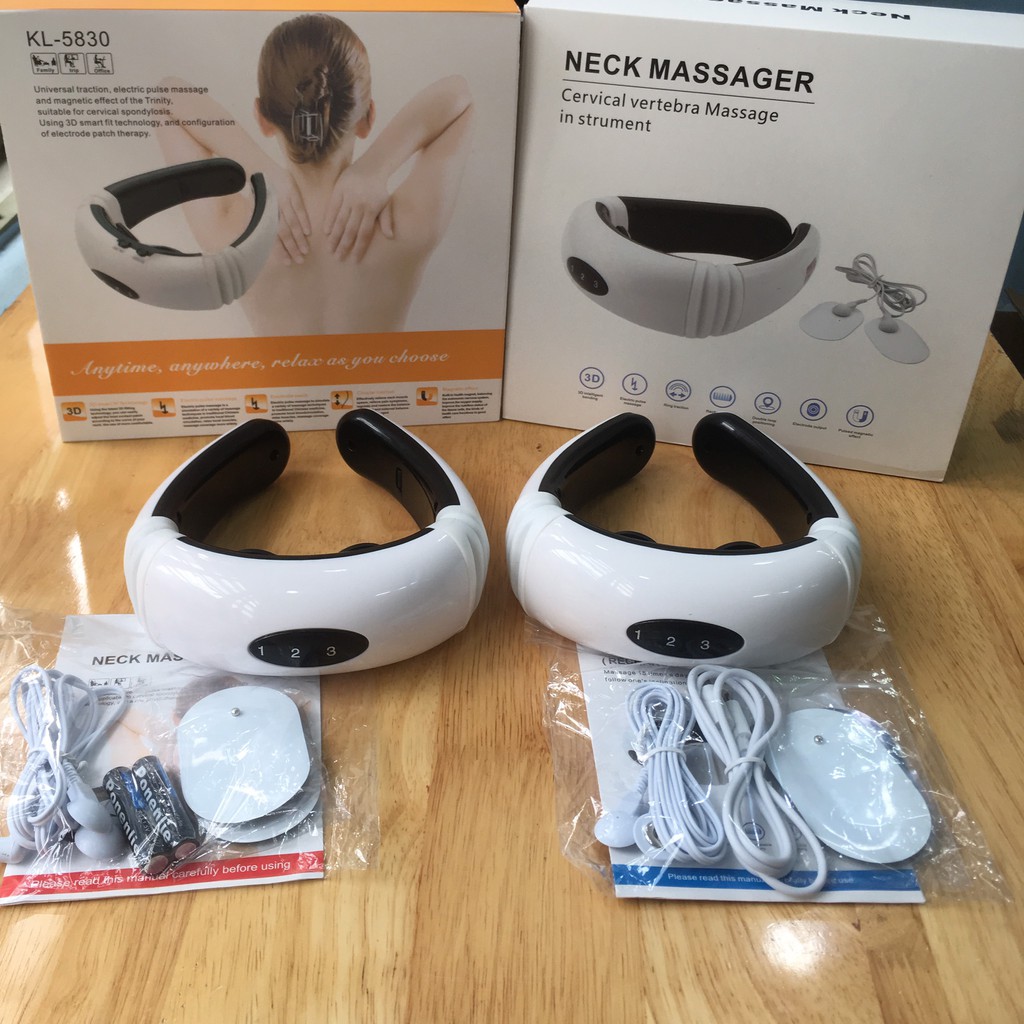 Máy Massage Cổ 3D Đa Năng Cảm Ứng Xung Điện Từ Đặt Trị Đau Lưng Cổ, Vai Gáy.