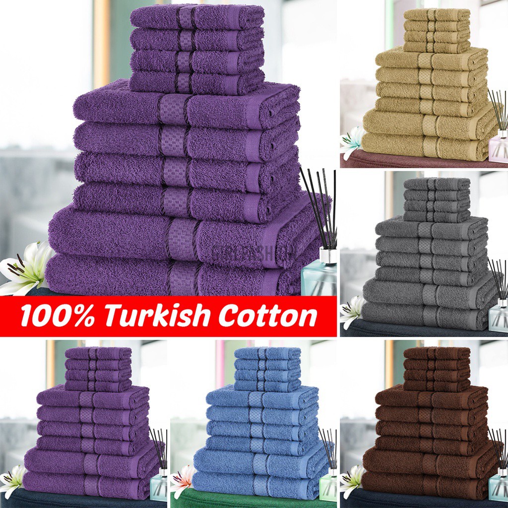 51 Options 100% Cotton Towel Set High Absorbent Antibacterial Basic Towels Bath Towels Hand Towels Washcloths for Bathroom Hotel Spa