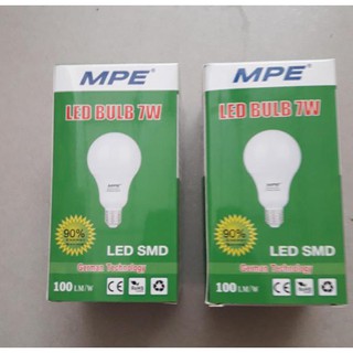 bóng đèn led bulb 7w MPE màu trắng tiết kiệm điện