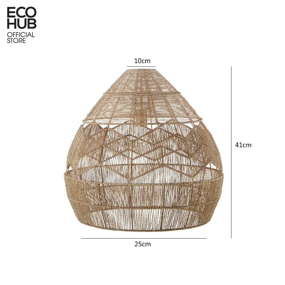 Đèn treo tường ECOHUB trang trí cho khách sạn, khu nghỉ dưỡng bằng sợi đay | EHD05