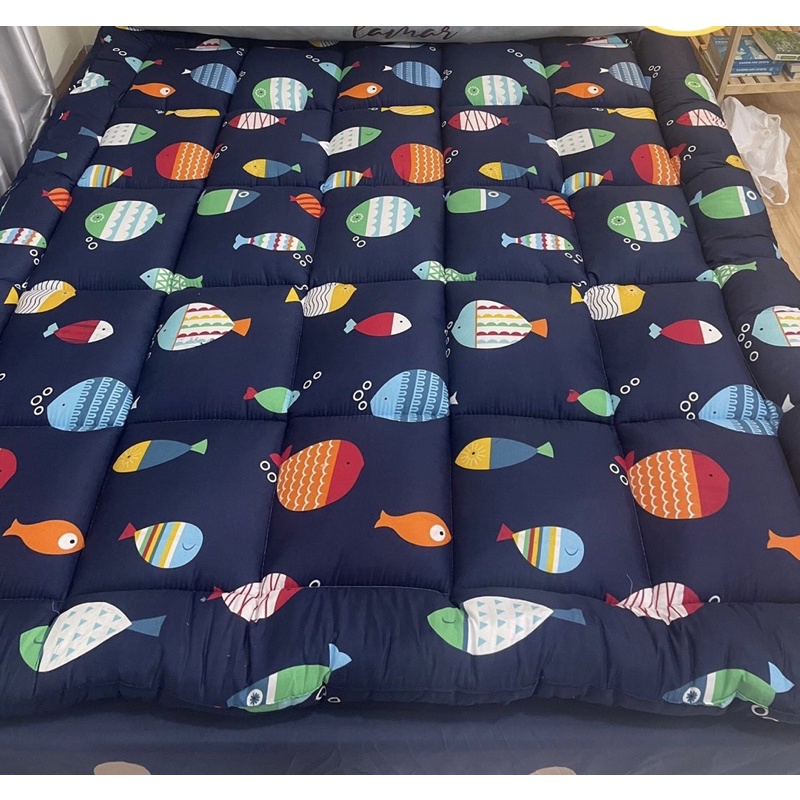 Tấm trải nệm Topper cotton cao cấp hàng chuẩn 5* kích thước m6/m8