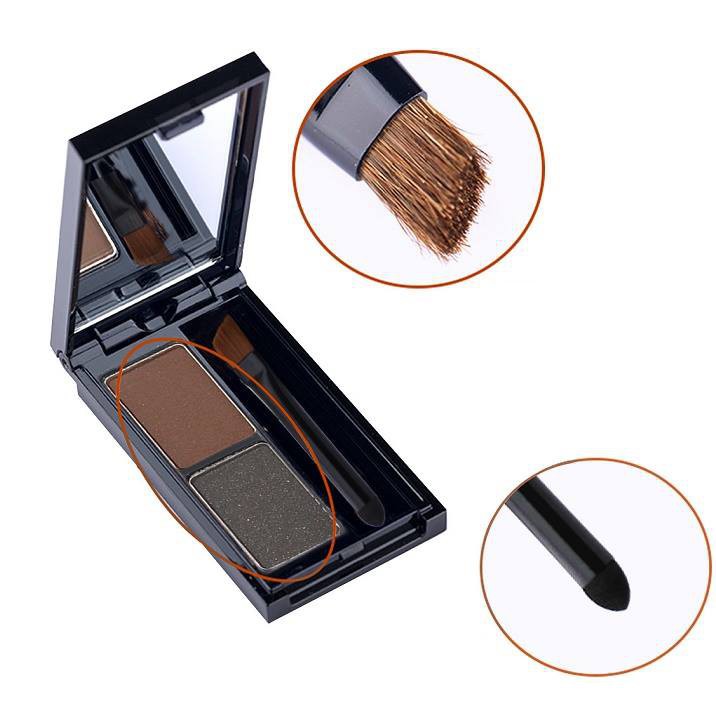 Bột Vẽ Chân Mày Novo 2 Màu Makeup, 4 Loại Tùy Chọn Trang Điểm Đôi Lông Mày Cân Đối Theo Tone Khác Nhau