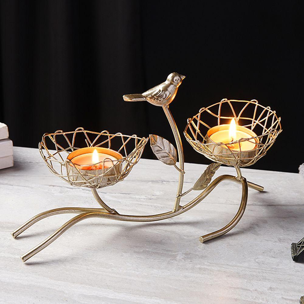 KUNHEV Giá Đỡ Nến Trang Trí Tiệc Cưới Lãng Mạn