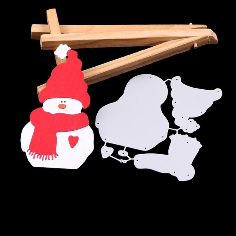 Khuôn Cắt Giấy Kim Loại Hình Người Tuyết Giáng Sinh