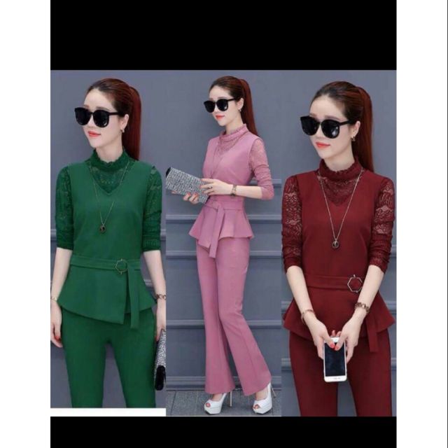 Sét Bộ Cát Hàn Phối Ren