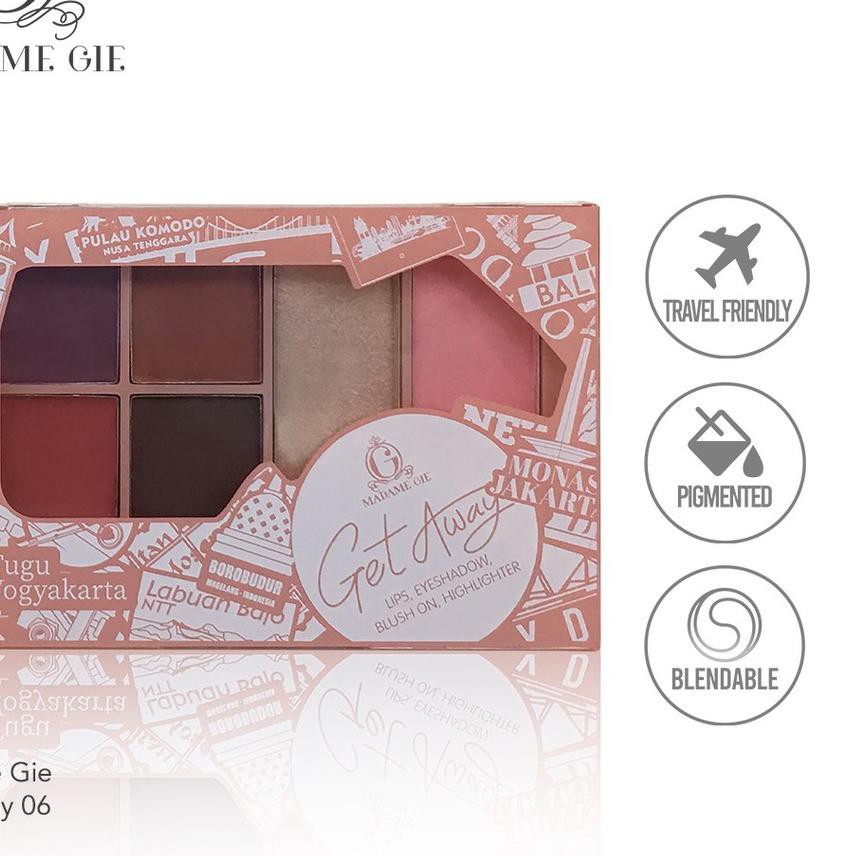 (hàng Mới Về) Bảng Phấn Trang Điểm Mặt Madame Gie Getaway | BigBuy360 - bigbuy360.vn