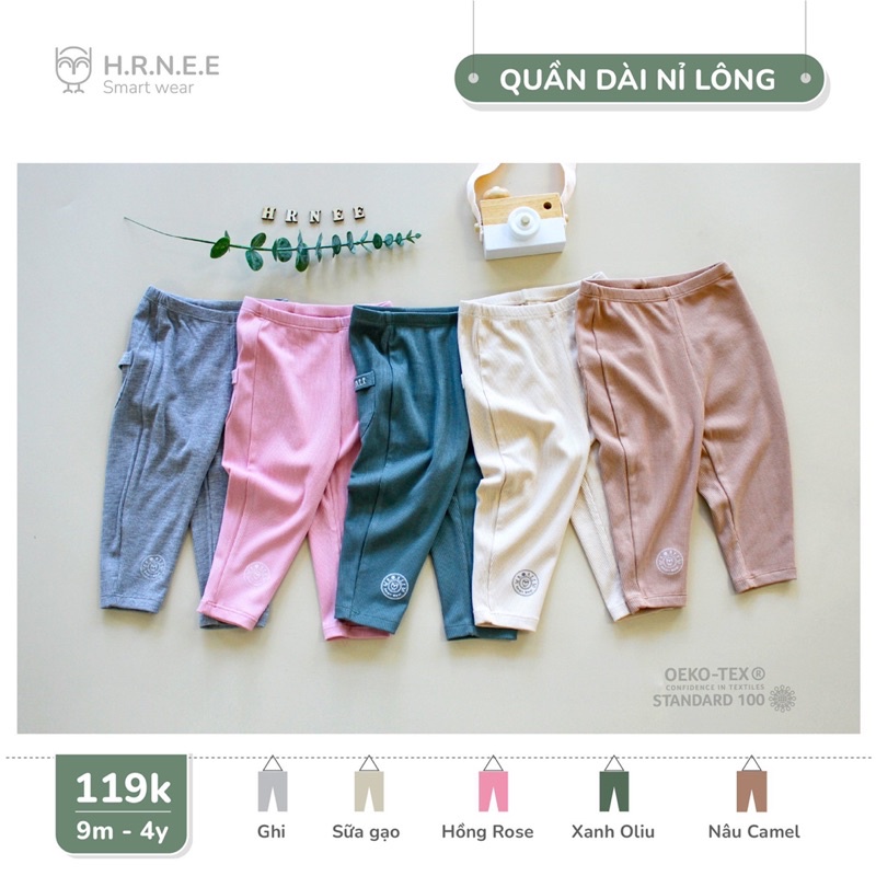 Quần nỉ lông Hrnee