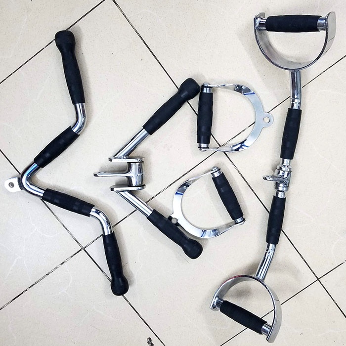 Tay tập kéo xô MP hình chữ V ✅ Dụng cụ tập thể hình cao cấp bằng thép không gỉ